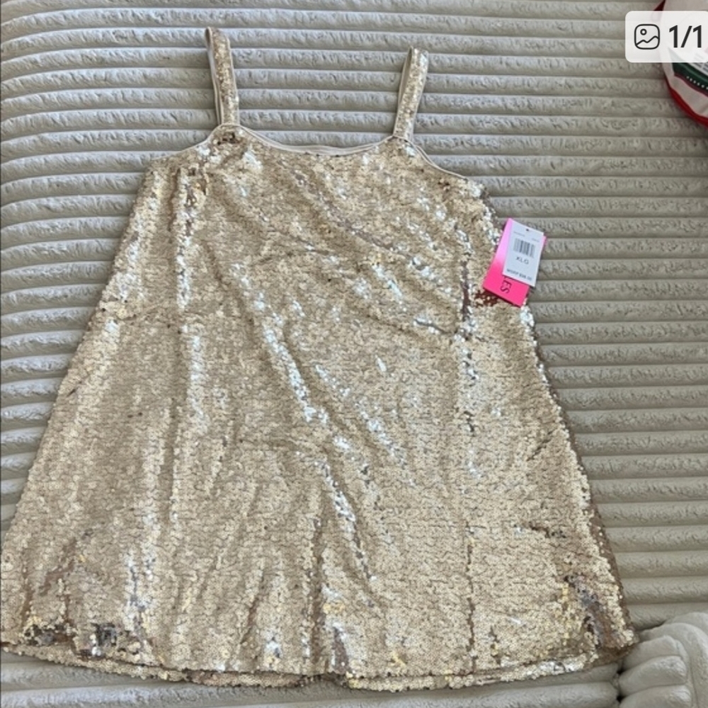 Gold Sequin Dress